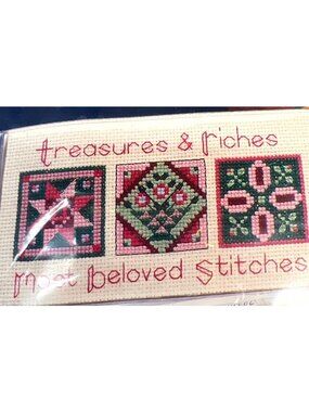Cross Stitch Checkbook Kit By Donna Gallagher Beloved Quilt Design